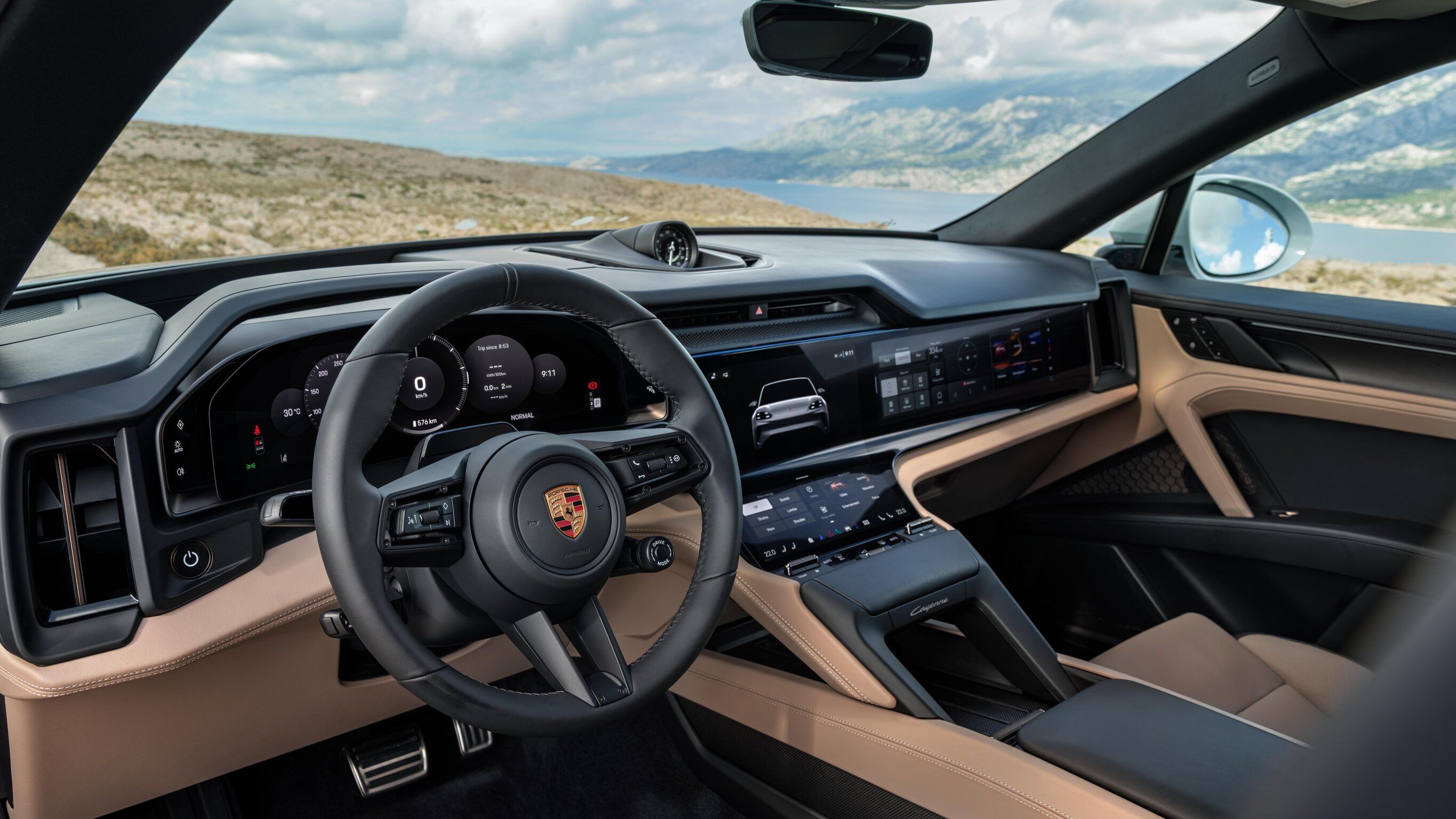 Porsche Cayenne Coupé Electric auf der Auto China in Peking