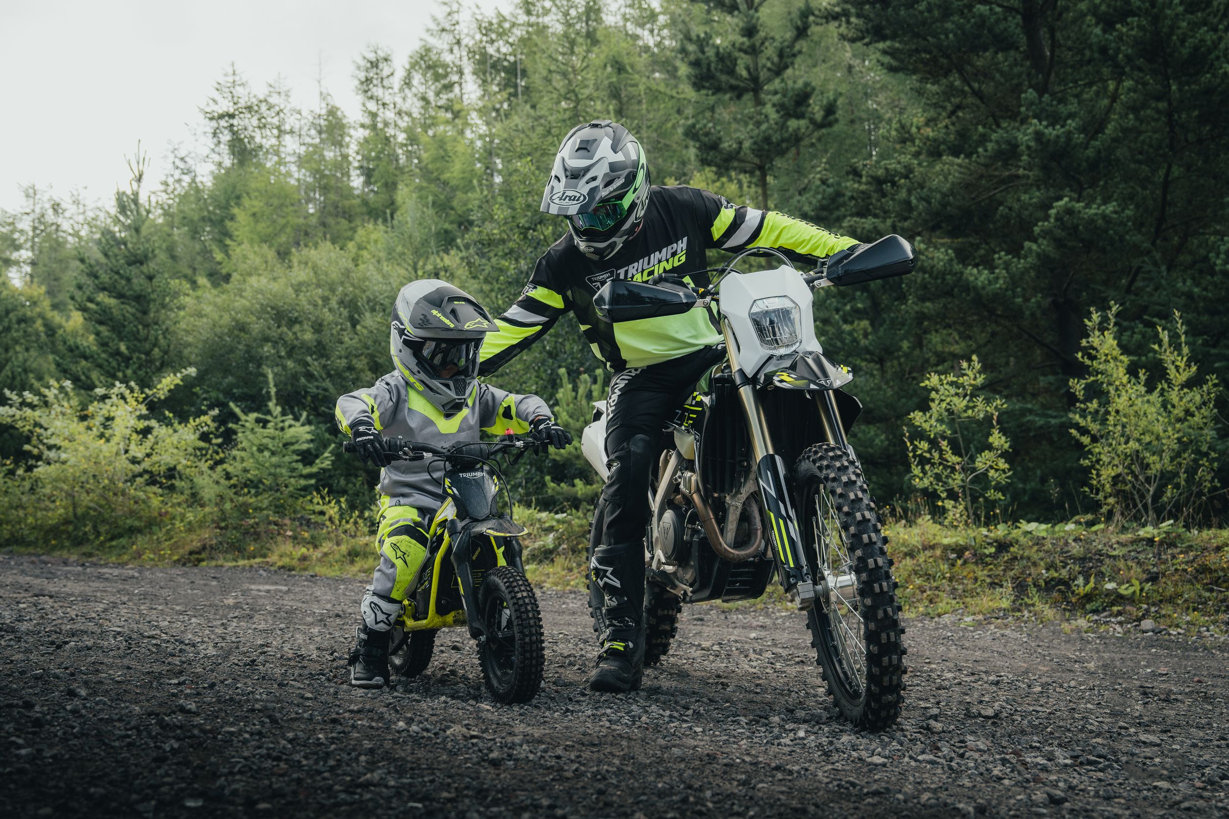 Elektrische Triumph TXP-Offroad-Motorräder für Kinder und Jugendliche