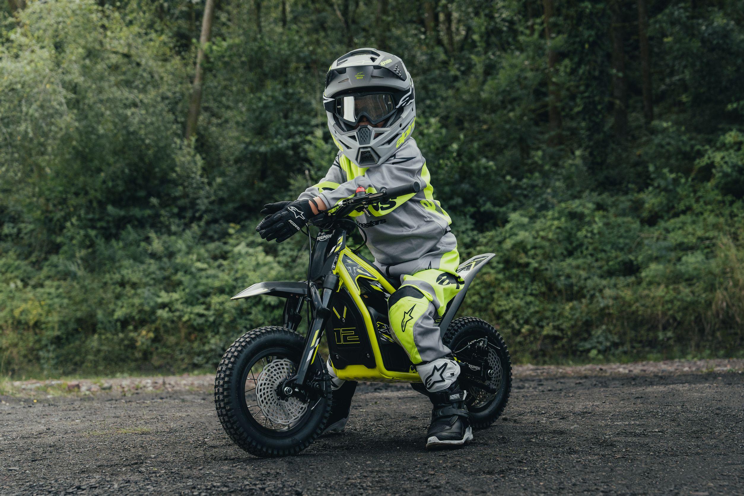 Elektrische Triumph TXP-Offroad-Motorräder für Kinder und Jugendliche