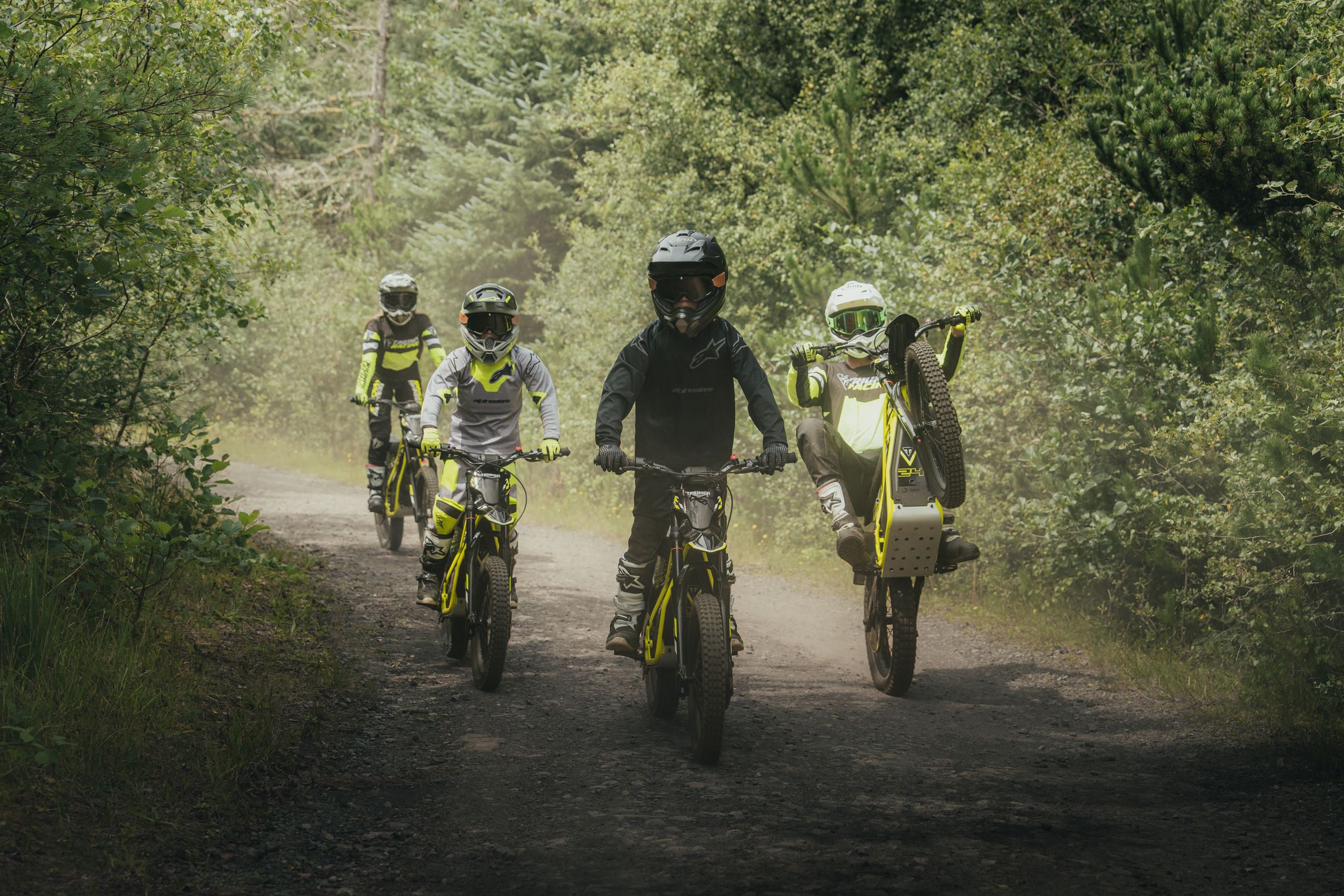 Elektrische Triumph TXP-Offroad-Motorräder für Kinder und Jugendliche