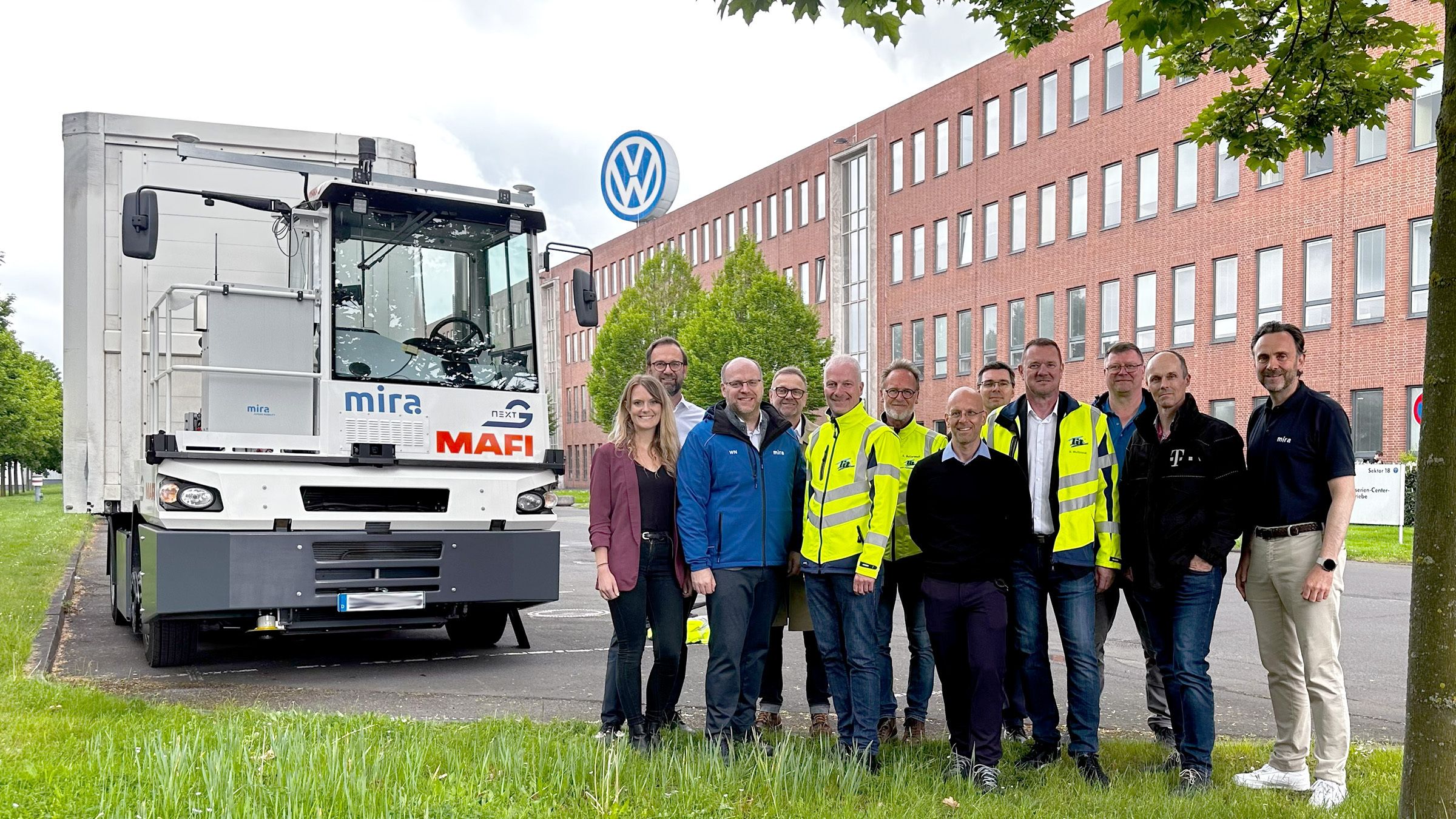 Volkswagen testet ferngesteuerte Lkw in Kassel