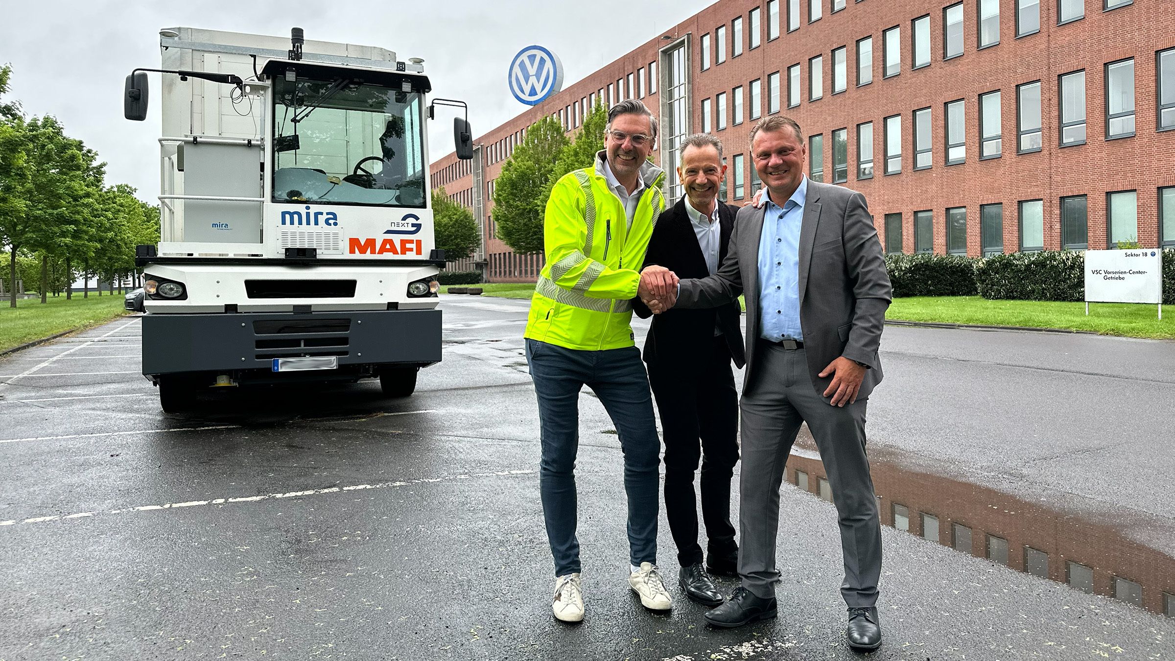 Volkswagen testet ferngesteuerte Lkw in Kassel