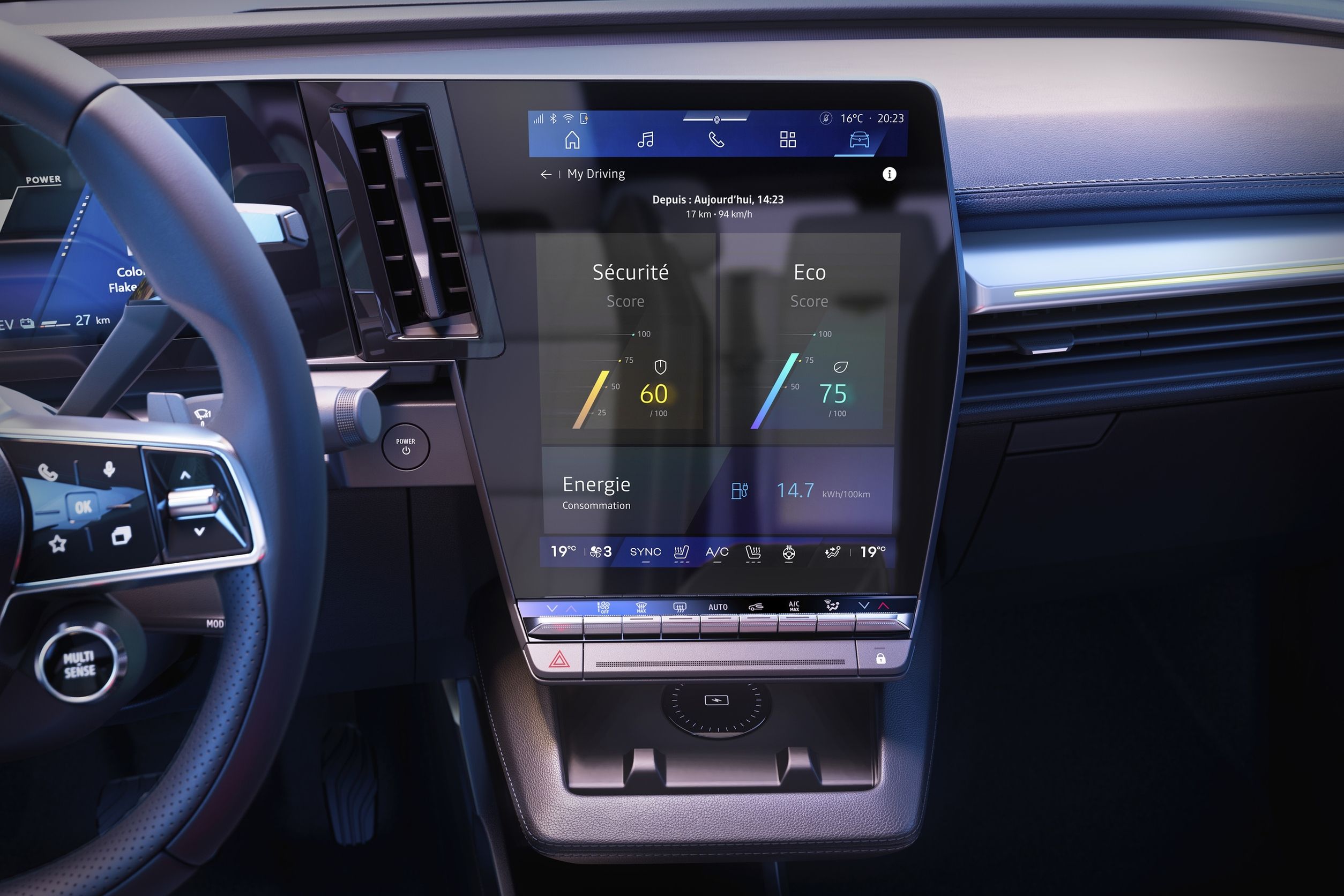 Renault Scenic E-Tech elektrisch als überarbeitetes Modelljahrfahrzeug