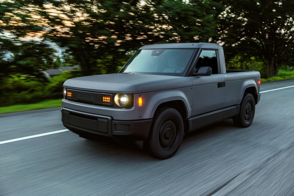 Slate Elektro-Pick-up in der US-Ausführung mit offener Ladefläche